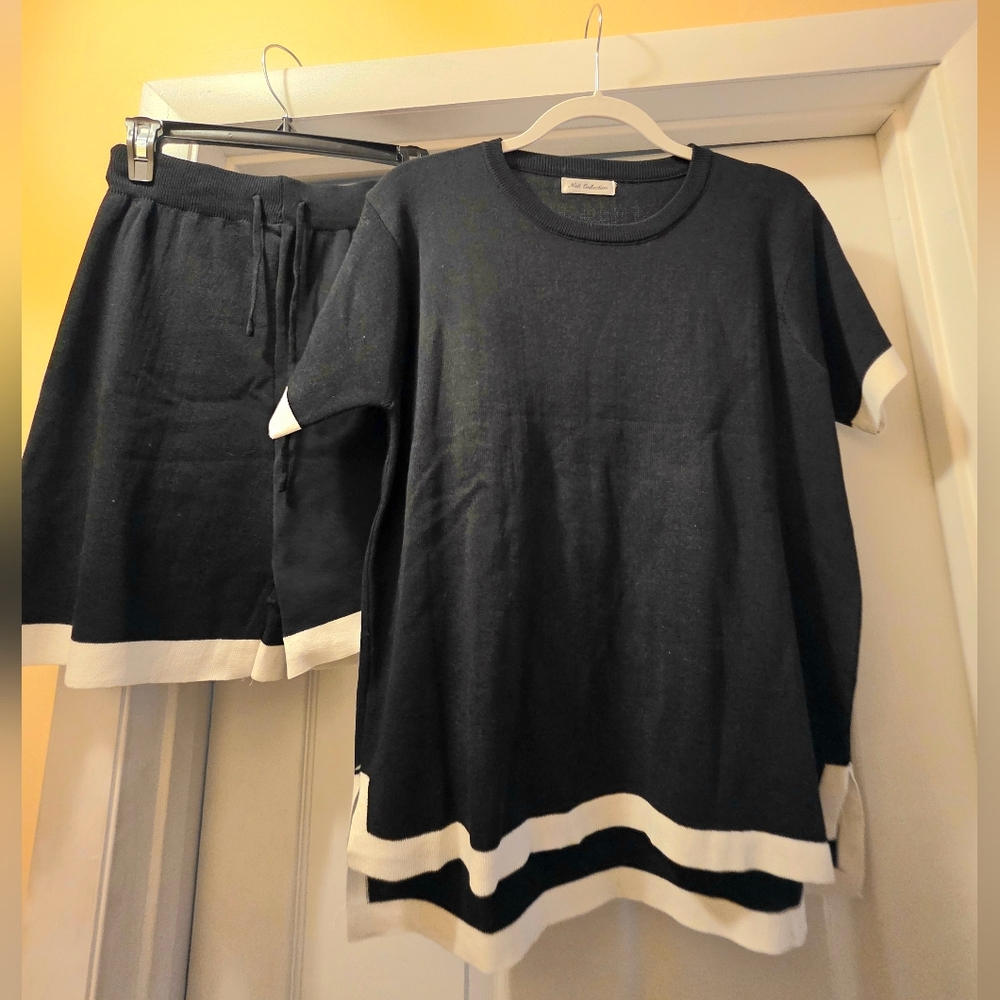 Nali Collection - Black Short Set - Size Medium